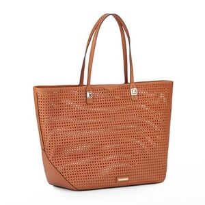 Rebecca Minkoff Perforated Everywhere Tote – Tan Leather